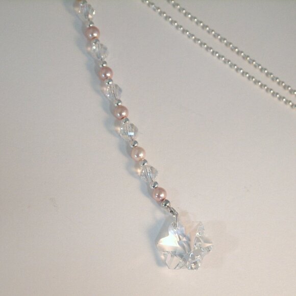 Flower Crystals Rear-View Mirror Charm Suncather - Picture 1 of 7